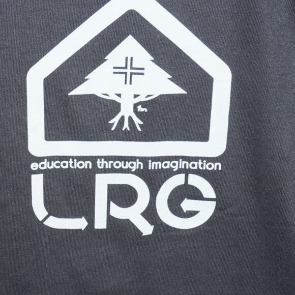 LRG Education Through Imagination Panda Graphic T-Shirt Mens Medium Black - Picture 2 of 4